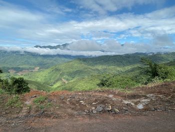 Scenic view of landscape against sky