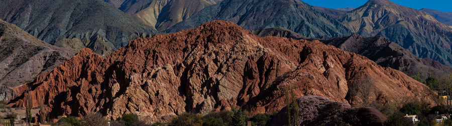 Panoramic view of rock formations