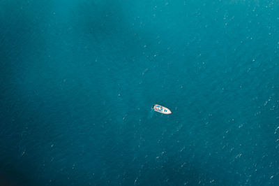 Helicopter view of sea