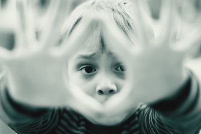 Portrait of cute baby girl