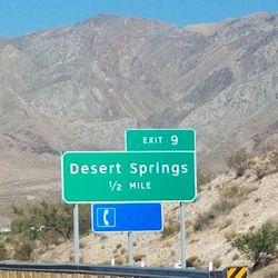 Information sign on road