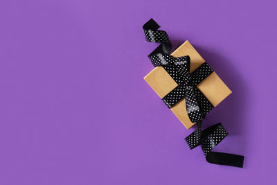 High angle view of text on paper against blue background