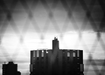 View of skyscrapers in city