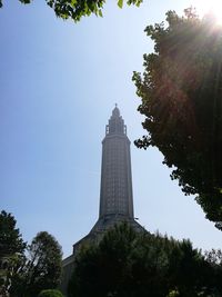 Low angle view of historical building against sky