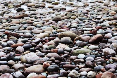Full frame shot of pebbles