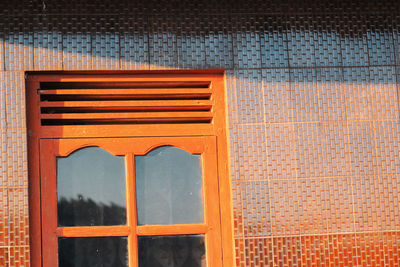 Full frame shot of window on building