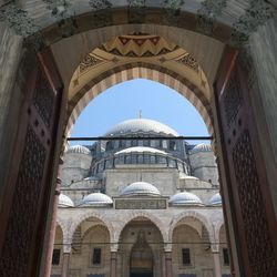 Low angle view of historical building