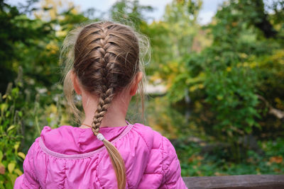 Side view of woman looking away