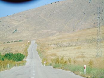 Road passing through land