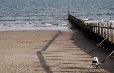 Woman in sea