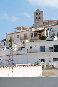 Low angle view of buildings against sky