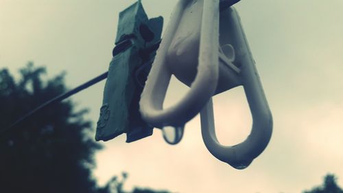 Close up of railing