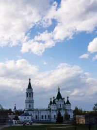 View of building against cloudy sky