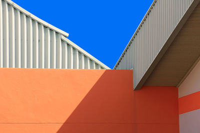 Low angle view of building against clear sky