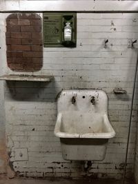 Close-up of abandoned built structure