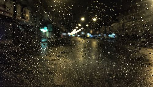 Raindrops on glass window