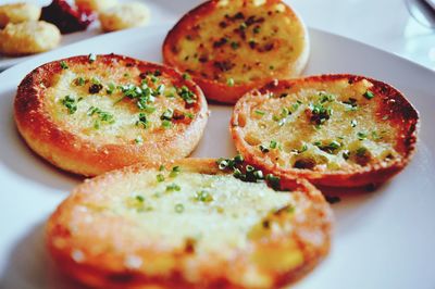 Close-up of served food