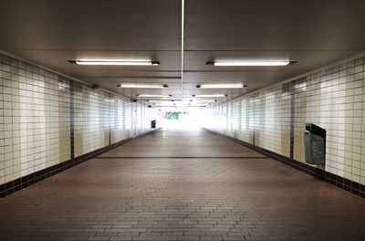 Empty subway tunnel