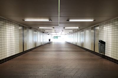 Empty subway tunnel
