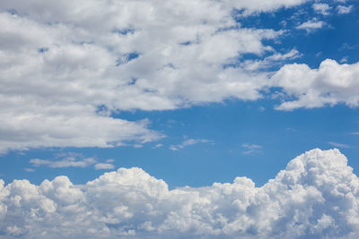 Low angle view of clouds in sky