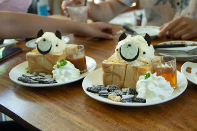 Close-up of hand holding food