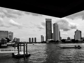 View of city at waterfront