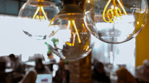 Close-up of wine glass