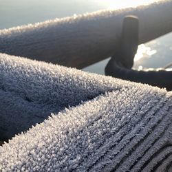 Close-up of snow on land