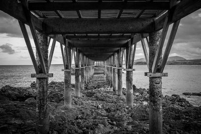 View of bridge over sea