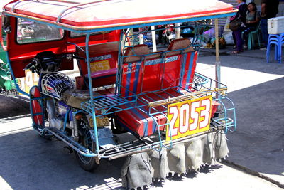 Vehicle on street in city