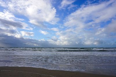 Scenic view of sea against sky