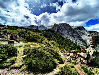 Scenic view of landscape against sky