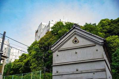 Low angle view of building against sky