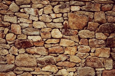 Full frame shot of stone wall