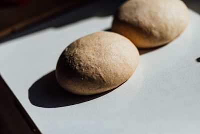 Close-up of bread on table