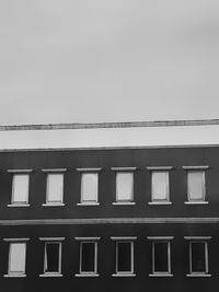 Low angle view of building against clear sky