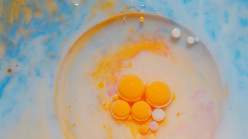 High angle view of breakfast in bowl