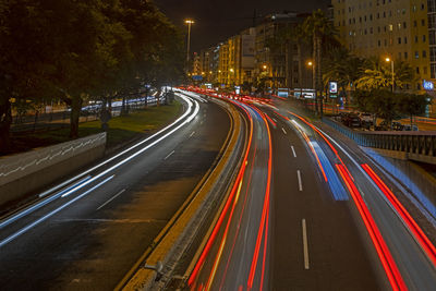 Las palmas de gran canaria, spain - dicember, 13 2019 avenida maritima by night.