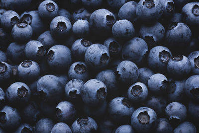 Full frame shot of blueberries