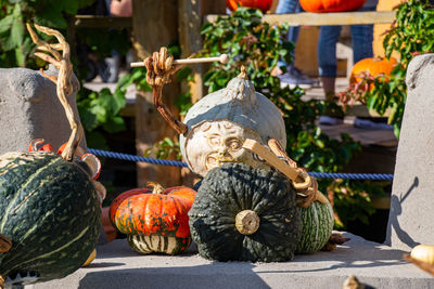Sculpture of pumpkins