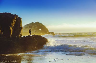 Scenic view of sea against sky