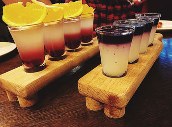 Close-up of drink on table