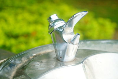 Close-up of water in glass container