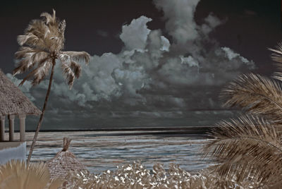 View of cloudy sky over sea