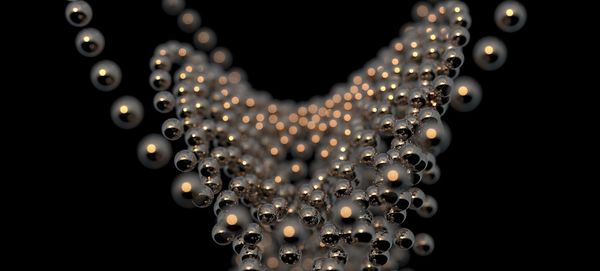 Close-up of decoration against black background
