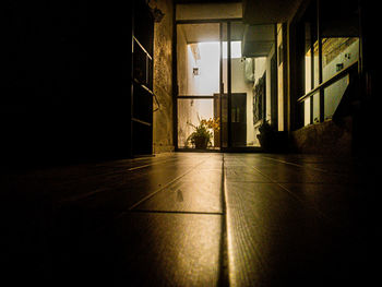 Interior of abandoned building