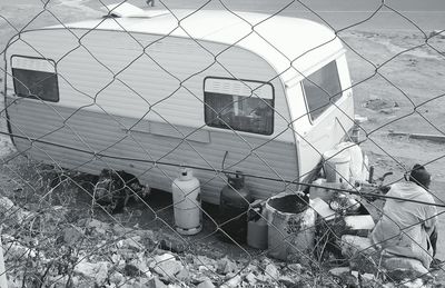 Close-up of chainlink fence