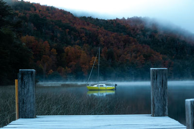 Boat in lake