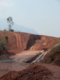 Construction of high speed railway through laos.
