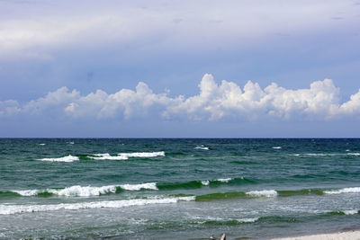 Scenic view of sea against sky